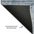 8' X 10' Blue Gray And Silver Diamond Washable Area Rug With UV Protection