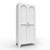 61" White Stainless Steel Pantry Or Storage Closet With Arched Panel Doors 61" White Stainless Steel Pantry Or Storage Closet With Arched Panel Doors