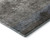 8' X 10' Gray And Silver Abstract Washable Area Rug With UV Protection