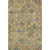 5' X 8' Gold Blue And Copper Geometric Washable Area Rug With UV Protection