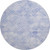 8' Sky Blue And Ivory Geometric Washable Round Rug With UV Protection