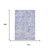 9' X 12' Sky Blue And Ivory Geometric Washable Area Rug With UV Protection