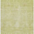 8' X 10' Artichoke Green And Ivory Damask Washable Area Rug With UV Protection