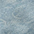 8' Sky Blue And Ivory Damask Washable Round Rug With UV Protection