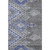 10' X 14' Pewter Blue And Gray Geometric Washable Area Rug With UV Protection