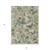 3' X 5' Beige Brown And Green Floral Washable Indoor Outdoor Area Rug