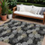 9' X 12' Black Gray And Ivory Polka Dot Washable Indoor Outdoor Area Rug 9' X 12' Black Gray And Ivory Polka Dot Washable Indoor Outdoor Area Rug