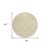 8' Wheat And Ivory Round Geometric Washable Indoor Outdoor Area Rug 8' Wheat And Ivory Round Geometric Washable Indoor Outdoor Area Rug