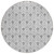 8' Silver And Gray Round Geometric Washable Indoor Outdoor Area Rug 8' Silver And Gray Round Geometric Washable Indoor Outdoor Area Rug