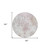 8' Ivory Light Purple And Gray Round Damask Washable Indoor Outdoor Area Rug