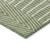 8' X 10' Green And Ivory Geometric Washable Indoor Outdoor Area Rug