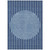5' X 8' Navy Blue And Gray Striped Washable Indoor Outdoor Area Rug 5' X 8' Navy Blue And Gray Striped Washable Indoor Outdoor Area Rug