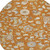 8' Copper Green And Gray Round Floral Washable Indoor Outdoor Area Rug 8' Copper Green And Gray Round Floral Washable Indoor Outdoor Area Rug