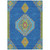 9' X 12' Denim Blue Red And Green Oriental Washable Indoor Outdoor Area Rug 9' X 12' Denim Blue Red And Green Oriental Washable Indoor Outdoor Area Rug