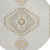 8' Ivory Gray And Brown Round Oriental Washable Indoor Outdoor Area Rug