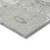 5' X 8' Gray Ivory And Gold Damask Washable Indoor Outdoor Area Rug