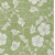 9' X 12' Artichoke Green And Ivory Floral Washable Indoor Outdoor Area Rug 9' X 12' Artichoke Green And Ivory Floral Washable Indoor Outdoor Area Rug
