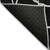 8' Black And Beige Round Abstract Washable Indoor Outdoor Area Rug