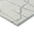 5' X 8' Ivory And Beige Abstract Washable Indoor Outdoor Area Rug