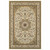 8' X 11' Ivory And Beige Floral Medallion Area Rug