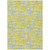 3' X 5' Yellow Denim Blue And Beige Abstract Washable Indoor Outdoor Area Rug