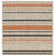 8' Blue And Gray Striped Indoor Outdoor Area Rug 8' Blue And Gray Striped Indoor Outdoor Area Rug