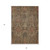 3' X 5' Brown Charcoal And Brick Red Damask Washable Indoor Outdoor Area Rug 3' X 5' Brown Charcoal And Brick Red Damask Washable Indoor Outdoor Area Rug