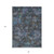 8' X 10' Teal Blue And Charcoal Floral Washable Indoor Outdoor Area Rug 8' X 10' Teal Blue And Charcoal Floral Washable Indoor Outdoor Area Rug