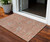 3' X 5' Pink Gray And Beige Floral Washable Indoor Outdoor Area Rug 3' X 5' Pink Gray And Beige Floral Washable Indoor Outdoor Area Rug