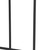 26" Natural and Black Solid Wood and Iron Backless Counter Height Bar Chair