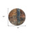 8' Blue Copper And Brown Round Abstract Washable Indoor Outdoor Area Rug 8' Blue Copper And Brown Round Abstract Washable Indoor Outdoor Area Rug