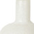 12" White Mottled Handblown Glass Table Vase