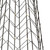 24" Gold Distressed Lattice Metal Tabletop Hurricane Candle Holder