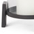 12" Black Glass Abstract Tabletop Hurricane Candle Holder