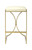 24" Off White and Gold Faux Leather and Iron Backless Counter Height Bar Chair 24" Off White and Gold Faux Leather and Iron Backless Counter Height Bar Chair
