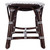 43" White and Dark Brown Rattan and Wicker Bench 43" White and Dark Brown Rattan and Wicker Bench