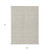 9' X 12' Beige And Ivory Floral Washable Indoor Outdoor Area Rug