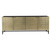 72" Gold Iron Ribbed Texture Sideboard with Four Doors 72" Gold Iron Ribbed Texture Sideboard with Four Doors