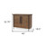 40" Brown and Black Solid Wood and Metal Accent Cabinet With Two Doors 40" Brown and Black Solid Wood and Metal Accent Cabinet With Two Doors
