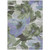 10' X 14' Olive Green And Fern Green Floral Washable Indoor Outdoor Area Rug