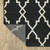8' X 13' Black And Ivory Indoor Outdoor Area Rug