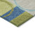 10' X 14' Denim Blue And Lime Green Geometric Washable Indoor Outdoor Area Rug 10' X 14' Denim Blue And Lime Green Geometric Washable Indoor Outdoor Area Rug