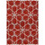 3' X 5' Red And Ivory Geometric Washable Indoor Outdoor Area Rug 3' X 5' Red And Ivory Geometric Washable Indoor Outdoor Area Rug