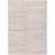 9' X 12' Pink And Ivory Abstract Washable Indoor Outdoor Area Rug