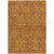 3' X 5' Copper And Ivory Geometric Washable Indoor Outdoor Area Rug