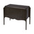 34" Dark Brown Solid Wood Three Drawer Dresser 34" Dark Brown Solid Wood Three Drawer Dresser