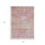 3' X 5' Pink And Ivory Argyle Washable Indoor Outdoor Area Rug 3' X 5' Pink And Ivory Argyle Washable Indoor Outdoor Area Rug
