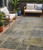 5' X 8' Pewter And Wheat Abstract Washable Indoor Outdoor Area Rug 5' X 8' Pewter And Wheat Abstract Washable Indoor Outdoor Area Rug