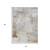 3' X 5' Beige Gray And Khaki Abstract Washable Indoor Outdoor Area Rug 3' X 5' Beige Gray And Khaki Abstract Washable Indoor Outdoor Area Rug