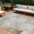 8' X 10' Beige Gray And Khaki Abstract Washable Indoor Outdoor Area Rug 8' X 10' Beige Gray And Khaki Abstract Washable Indoor Outdoor Area Rug